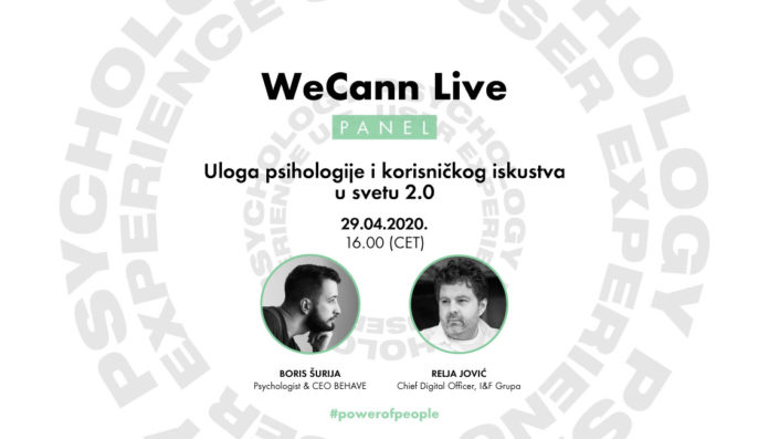 WeCann Live panel - Uloga psihologije i korisničkog iskustva u svetu 2.0